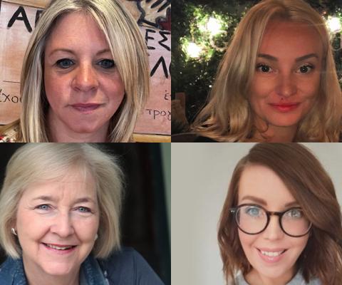 Clockwise from top: Fiona Wilkins, Hannah Ramrachia, Kit Williams and Nicola Bedford