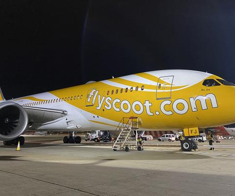 Scoot flies Boeing 787s