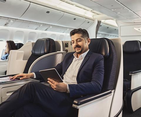 Kuwait Airways' wide-body business class