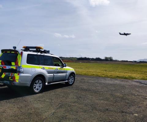 Edinburgh airport has converted some of its ground vehicles to run on vegetable oil