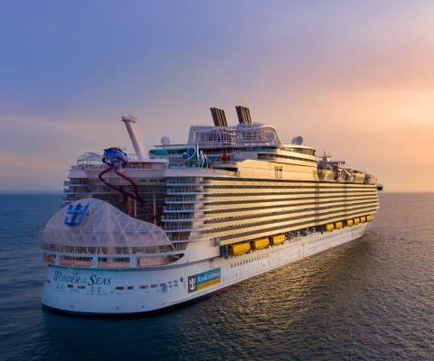 The Wonder of the Seas set sail from the Port of Barcelona on Wednesday (4 May) for its inaugural European sailing 