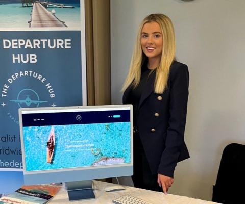 23-year-old Caitlan Grime has moved to the high street after successfully launching The Departure Hub online