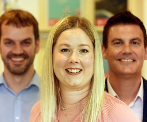 L-R: Ross Sharratt, executive manager; Aimee Morgan, branch manager; and Scott Murray, director