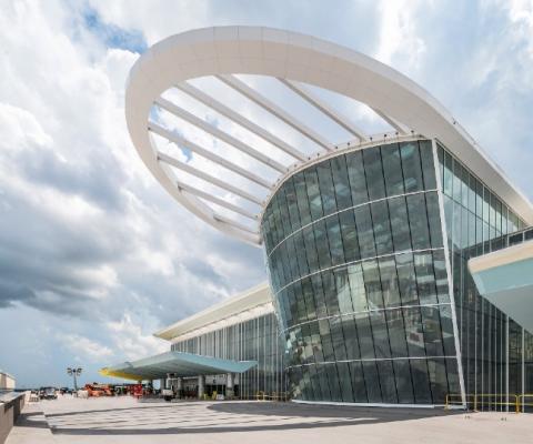 The approach to the new terminal at Orlando International (Credit: Orlando International airport)