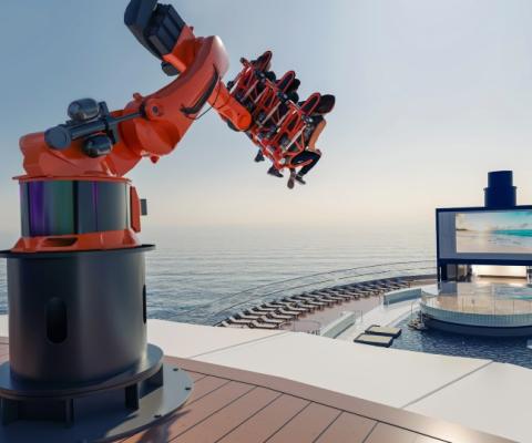 Robotron will be a headline feature of MSC Seascape when it debuts in December (Credit: MSC Cruises)