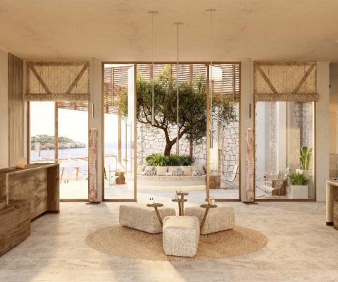 The new resort features a spa