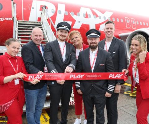 Play will operate twice-weekly flights between Liverpool and Reykjavik