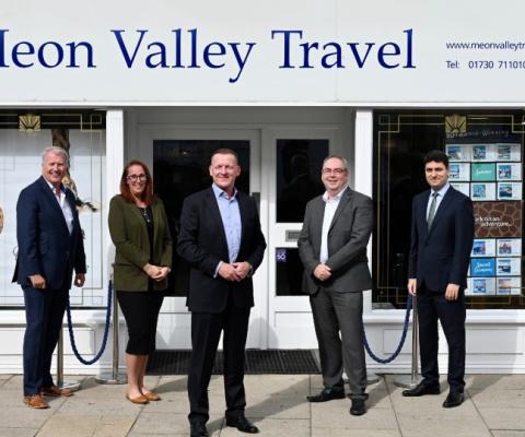 The Meon Valley team, L-R: James Beagrie, Sam Orton, David Thomas, Tony McDaid and Velichko Ganchev