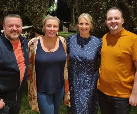 L-R: Justin Mahoney, Claire Gibson (Hays head of commercial), Kelly Hayre and Jonathon Woodall-Johnston