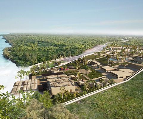 Emerald Zanzibar Resort & Spa is surrounded by jungle and a reef