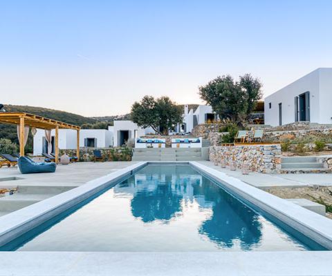 The five-bed Villa Philia in Paros is available for rent exclusively through Le Collectionist 