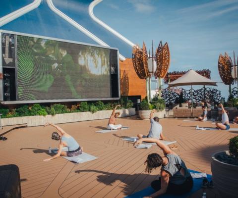 All Celebrity ships, including Apex, offer yoga classes 