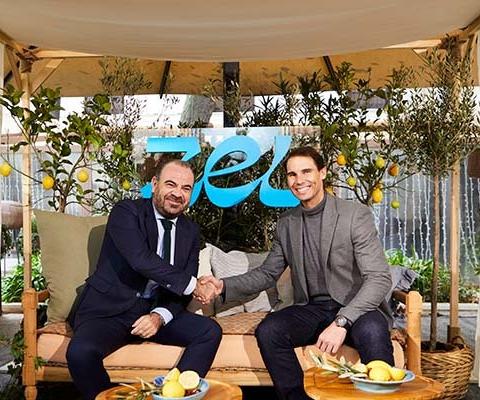 Tennis supremo Rafael Nadal (right) announced the project with Gabriel Escarrer, chief executive of Melia Hotels International