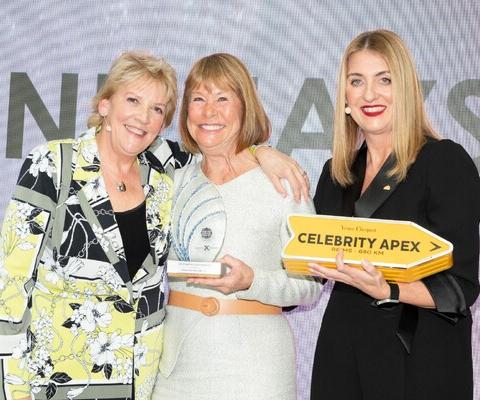 Dame Irene Hays, chair of Hays Travel, won the Outstanding Contribution Award (Image credit: Steve Dunlop)