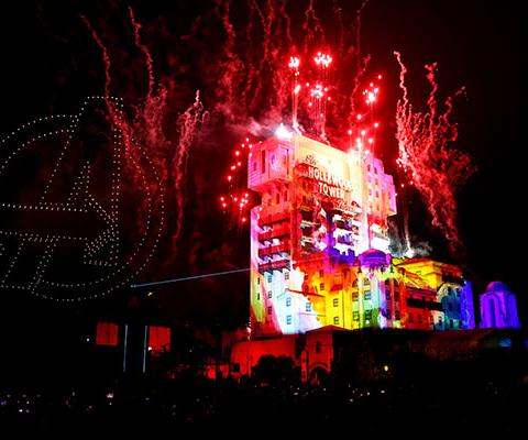 The new Avengers Power the Night show will run until 8 May 