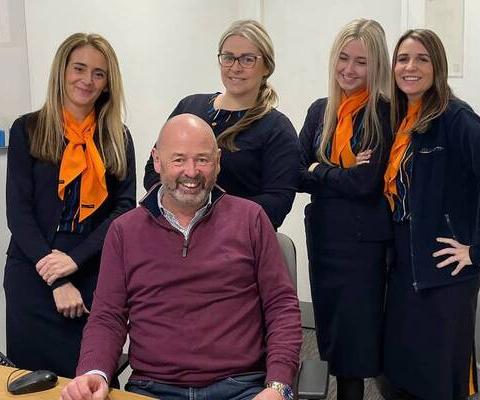 Hays North West managing director Don Bircham with the team at Hays NW's Huyton branch