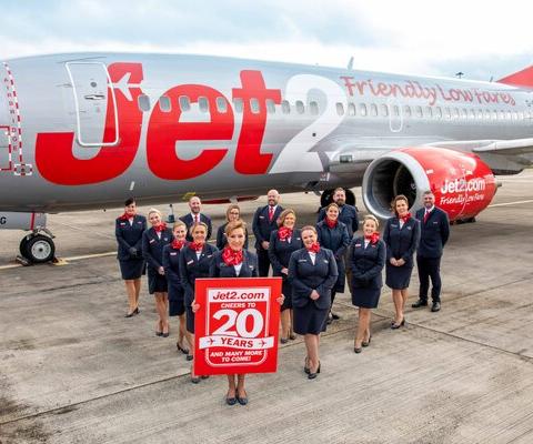 Jet2.com marks 20th anniversary at Leeds Bradford airport