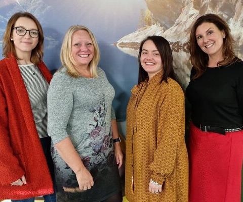 The Inghams agency sales team (L-R): Nikita Crane, Julie Franklin, Sasha Darling and Laura Harrison