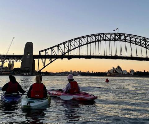 Sunrise kayaking