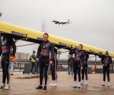 British Airways Comic Relief rowing