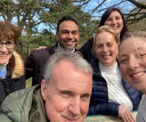 (From left) Debbie Roberts, Travel Counsellors; Raj Mistry, Carrier; Jocelyn Bisson, Travel Counsellors; Nicki Harrison, Travel Counsellors; Chris Roberts, Travel Counsellors; and Natalie Read, SeaDream Yacht Club