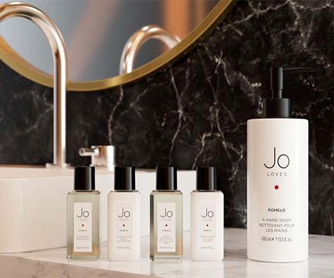 Guests can use the new Jo Loves Pomelo Collection