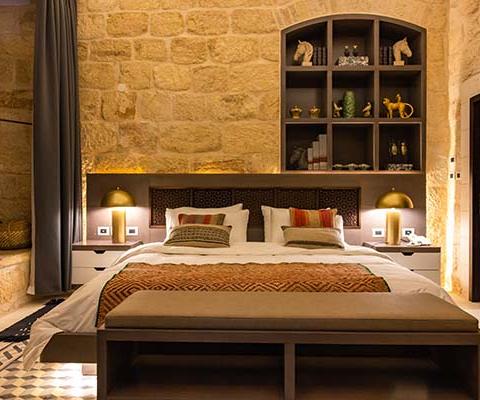 The six rooms at Kassa showcase unique pieces sourced from Chile and Palestine