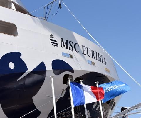 MSC Cruises takes delivery of second LNG-powered ship, Euribia