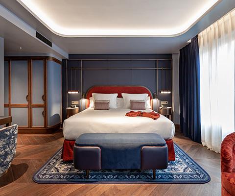 A grand deluxe room at the Seda Club Hotel in Granada, which opened this year