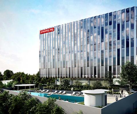 A rendering of The Standard, Singapore, due to open in 2024