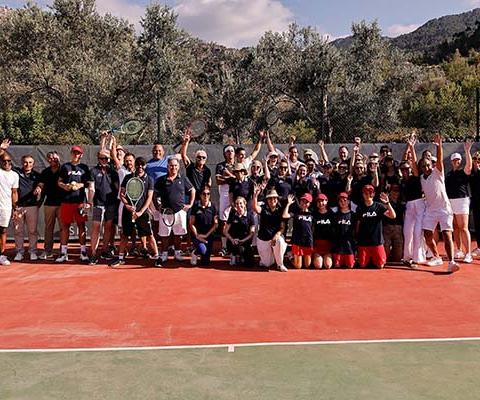 Leaders from trade-friendly tour operators were invited to the launch of the Son Bunyola Hotel, taking part in a tennis clinic with pros Tommy Haas and Feliciano Lopez