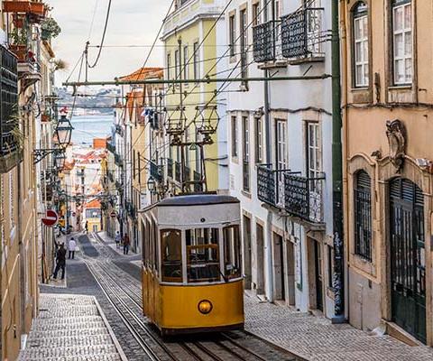 Clients can explore Lisbon by tram 