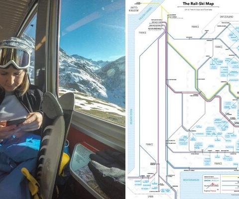 New tube-inspired ski rail map signals greener journeys to France's slopes