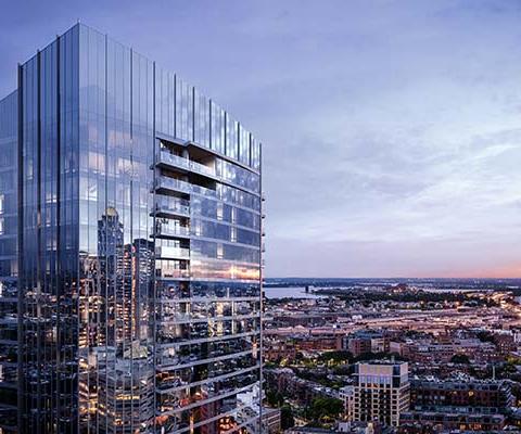 Guests can enjoy views across Boston 