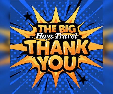 Big hays travel thank you, sept 23