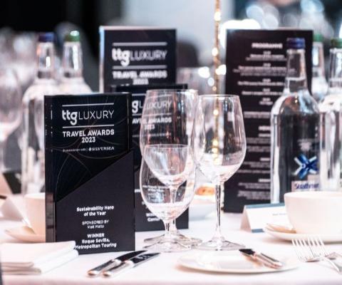 TTG Luxury Awards 2023 tables