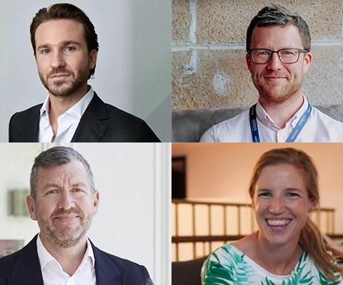 Guests will hear from (L-R clockwise) Tom Ripert, Rolzo; Andy Headington, Adido; Holly Tupen, responsible travel expert; and Stas Anastasiades, Kinsfolk & Co.  
