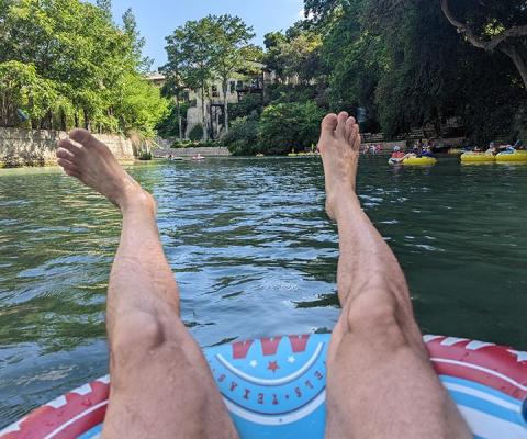 Comal river tubing
