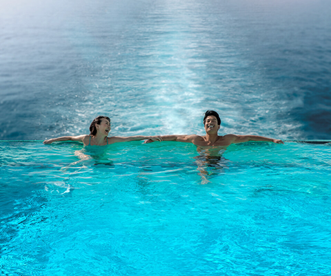 The panel shared advice on how to tempt clients on social media. Pictured: customers relaxing onboard Iona  
