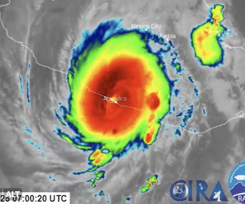 Hurricane Otis, Acapulco, oct23, Credit: Met Office Storms/ X