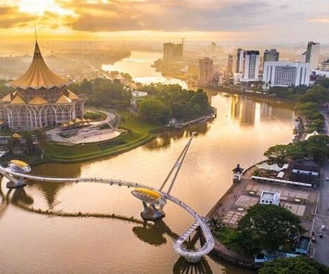 Kuching Waterfront, Sarawak, Malaysia