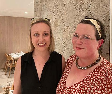 Marie Rowe (left) and Annika Nickson