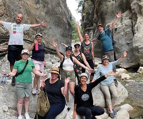 Some of the TTG Sustainable Travel Ambassadors on a special fam in Crete 