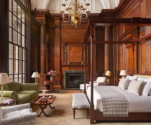 The grand one-bedroom Granville Suite is named after Christine Granville, rumoured to be Churchill's favourite spy