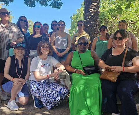 TTG Sustainable Travel Ambassadors, Marie Rowe (front row, far left) and Annika Nickson (front row, second from the right) joined a responsible travel-themed fam to Majorca with Iberostar