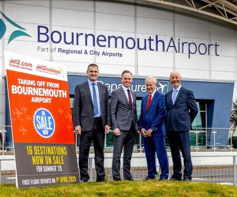 'Strong and sustained demand' for Jet2's new Bournemouth flights