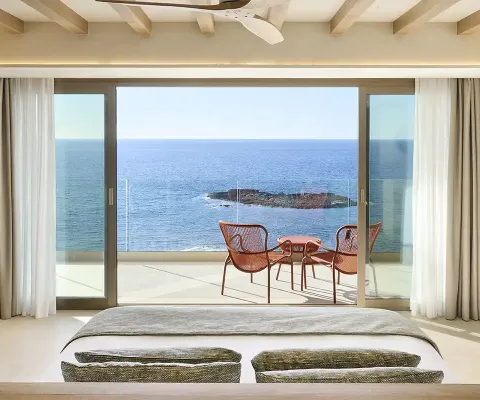 Guests at Iberostar Selection Es Trenc enjoy sea views from their rooms