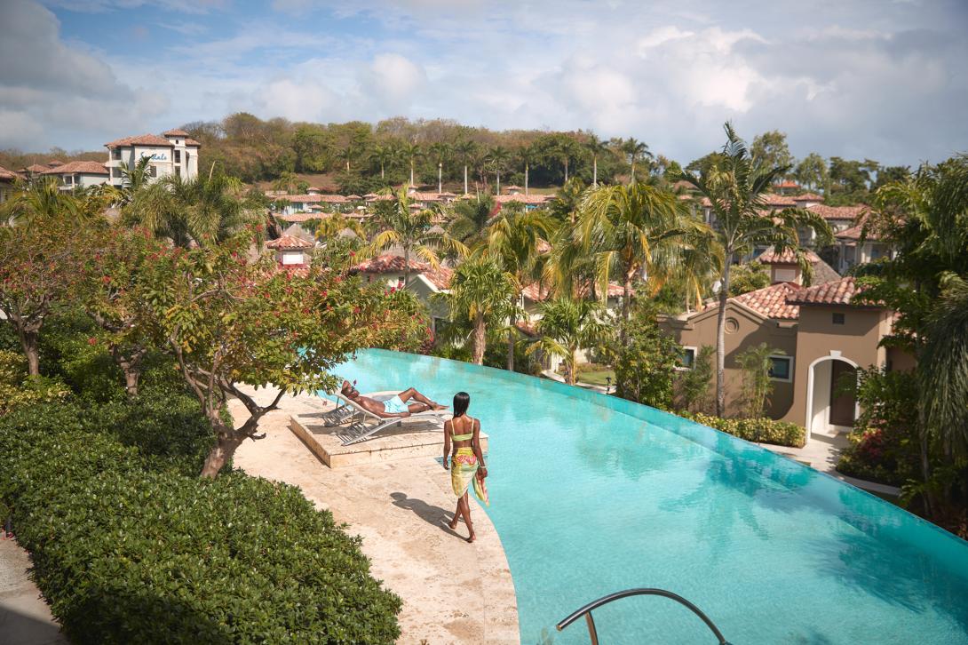 A quiet pool at Sandals Grenada