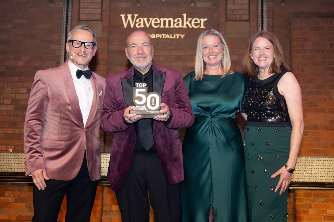 Blue Bay chief Alistair Rowland was the recipient of the Contribution to Travel Award
