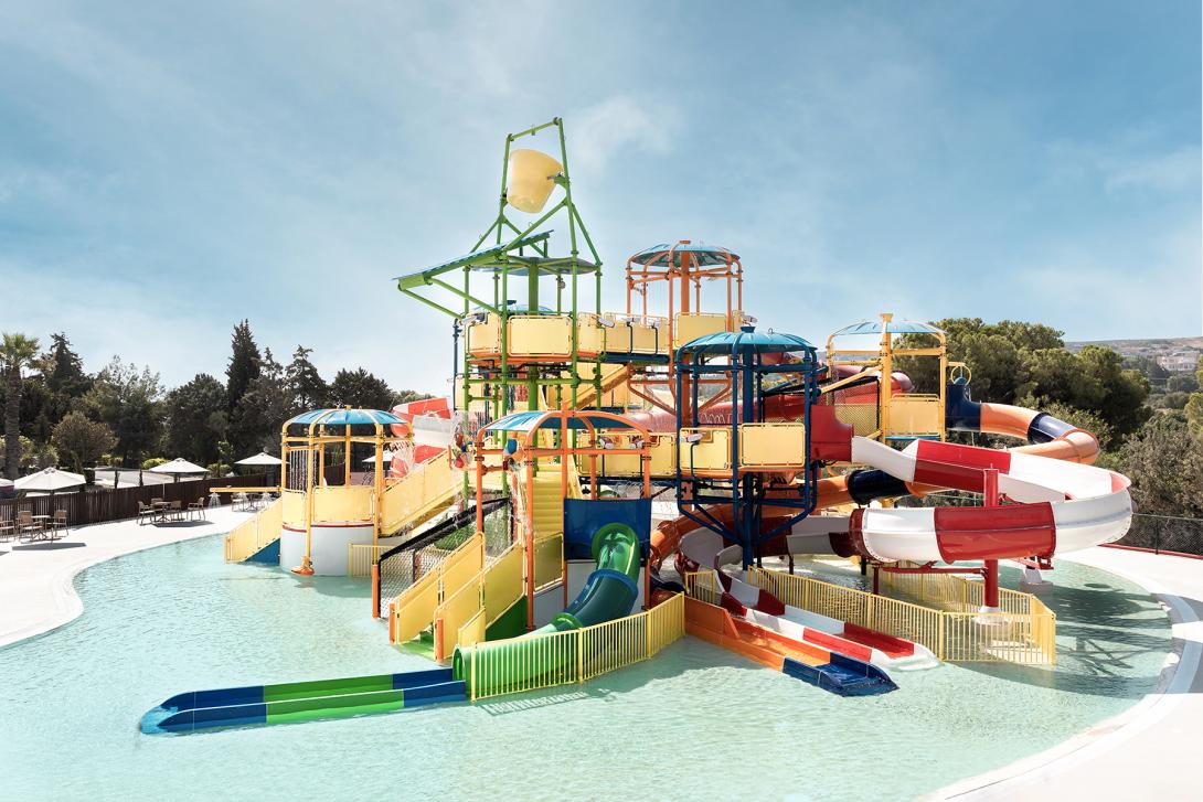 Ella Helea in Rhodes features a fun splash park for children 
